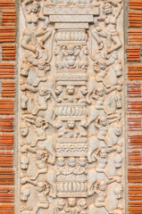 Old marble bas-relief religious