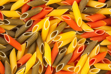 Italian colors pasta background