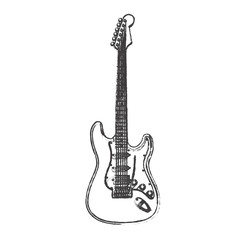 Fototapeta premium Electric Guitar - drawn EPS10