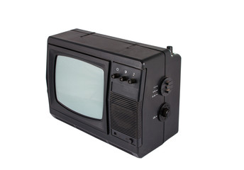 old TV isolated