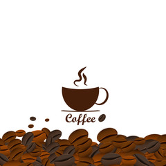 Coffee seamless background