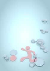 Illustration of a stylish splotch sign