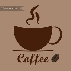 Coffee seamless background