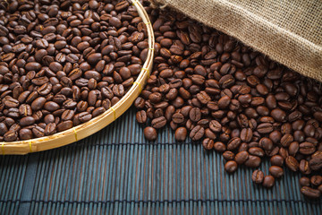  coffee bean in basket