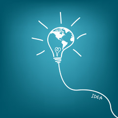 light bulb idea vector illustration