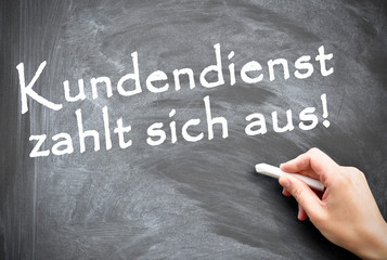 Fototapeta premium Kundendienst