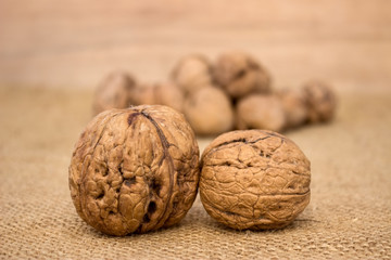 Close up of walnuts