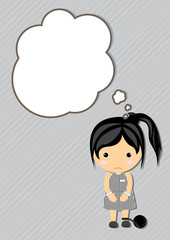 Prisoner Dream girl cartoon vector