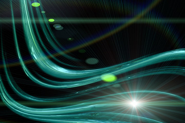 futuristic wave background design with lights