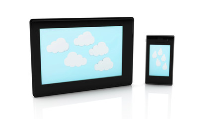 3d Tablet and mobile