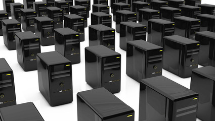 Obraz premium 3d desktop pcs