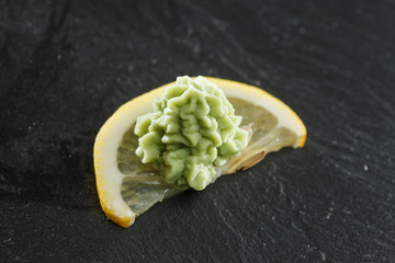 wasabi on the lemon