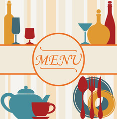 Design of restaurant menu background