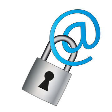 Verschl&uuml;sselung Email Illustration