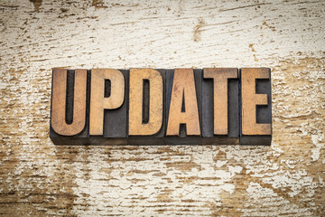 update word in wood type