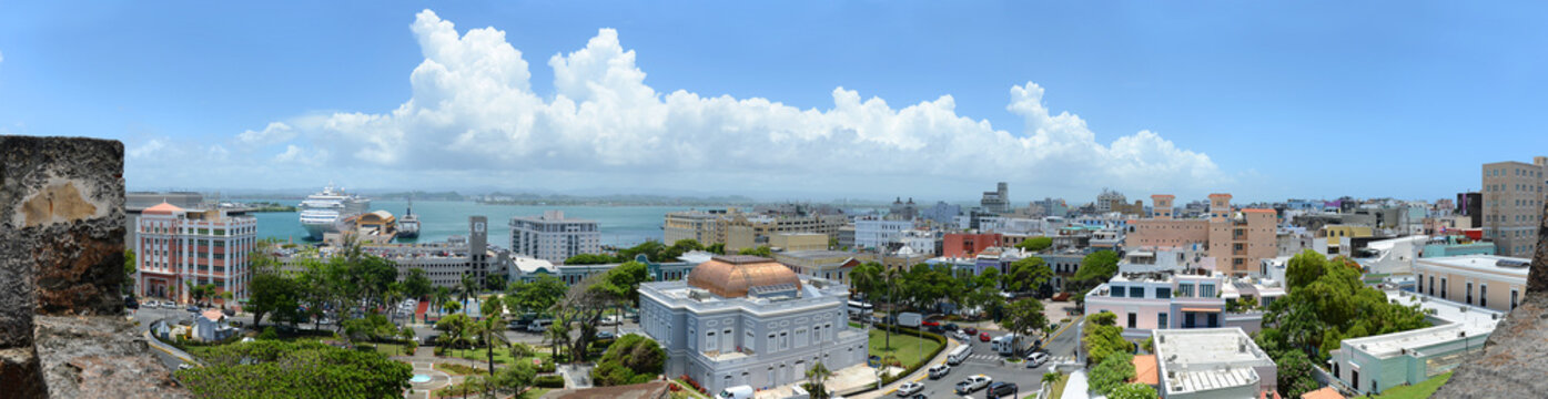 Panoramic View of San Juan Puerto Rico