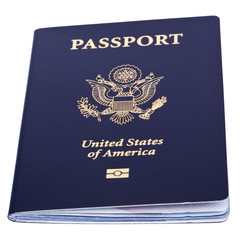 Isolated American Passport