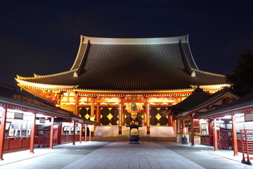 Obraz premium Japan temple , Asakusa Sensoji