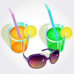 cocktails and sunglasses