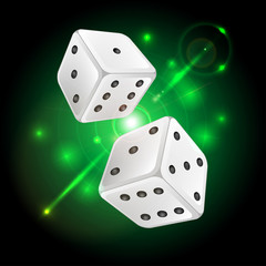 vector Illustration of a background with casino elements