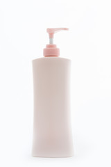 Plastic bottle of skin care product