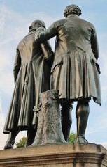 Goethe und Schiller in Weimar