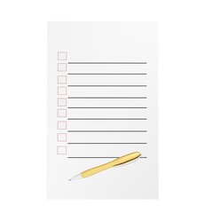 To do list blank isolated