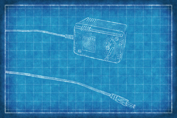 AC DC Adapter - Blue Print