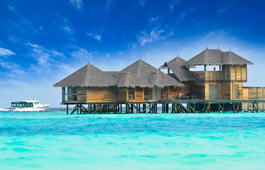 Amazing beach resort in Maldives