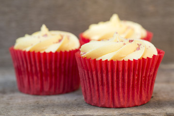 Frosted cupcakes