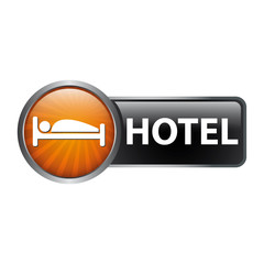Fototapeta premium Hotel buchen - Button