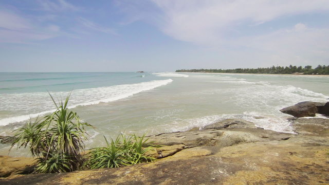 Video 1920x1080 - Ocean coast. Sri Lanka
