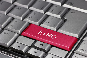Relativity formula on a keyboard key