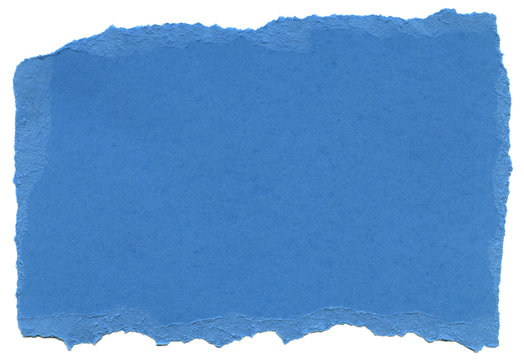 Baby Blue Fiber Paper - Torn Edges