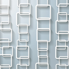 Abstract White Rectangle Chains