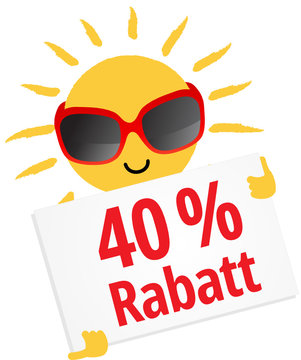 40 % Rabatt