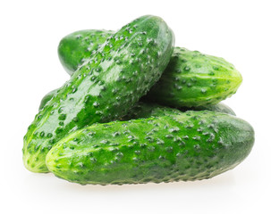green cucumbers