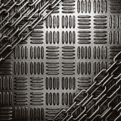 metal on wall background