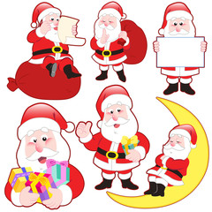 cute cartoon Santa Claus collection