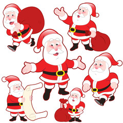 cute cartoon Santa Claus collection