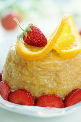 dessert with oranges