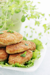 Large fried cutlets
