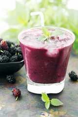 cocktail with mulberry