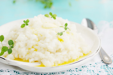 Milk rice porridge