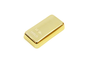 gold bar in white background