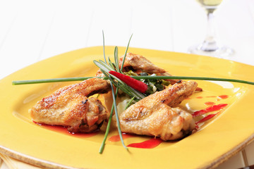 Roast chicken wings
