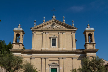 Great church in center of Rome, Italy.