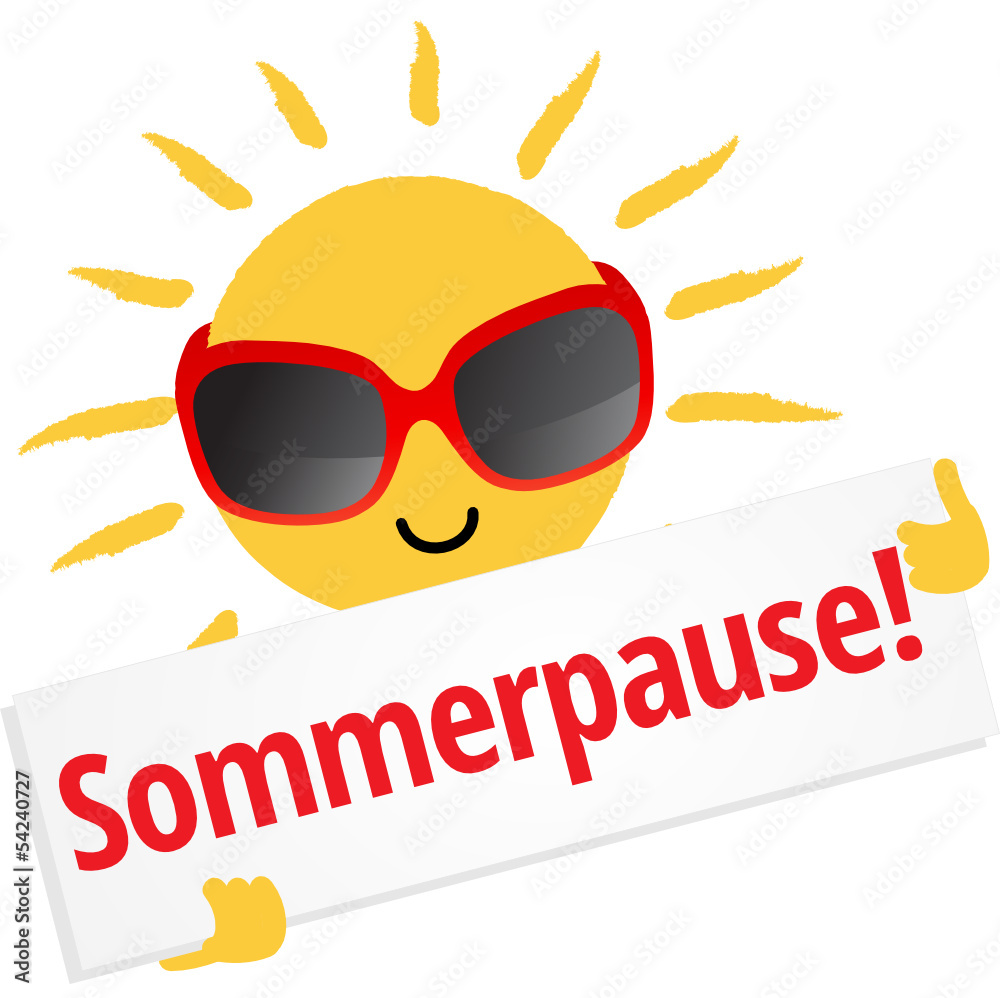 Sticker sommerpause