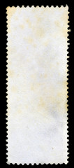 Isolated Blank Postage Stamp