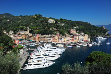 Fototapeta na wymiar Portofino, słynny małe miasteczko w pobliżu Genova, Włochy